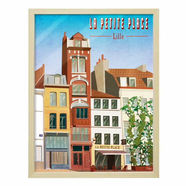 Affiche Lille - La petite place