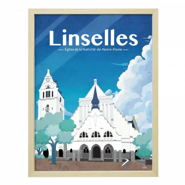 Affiche Linselles - Eglise de Nativité de Notre Dame