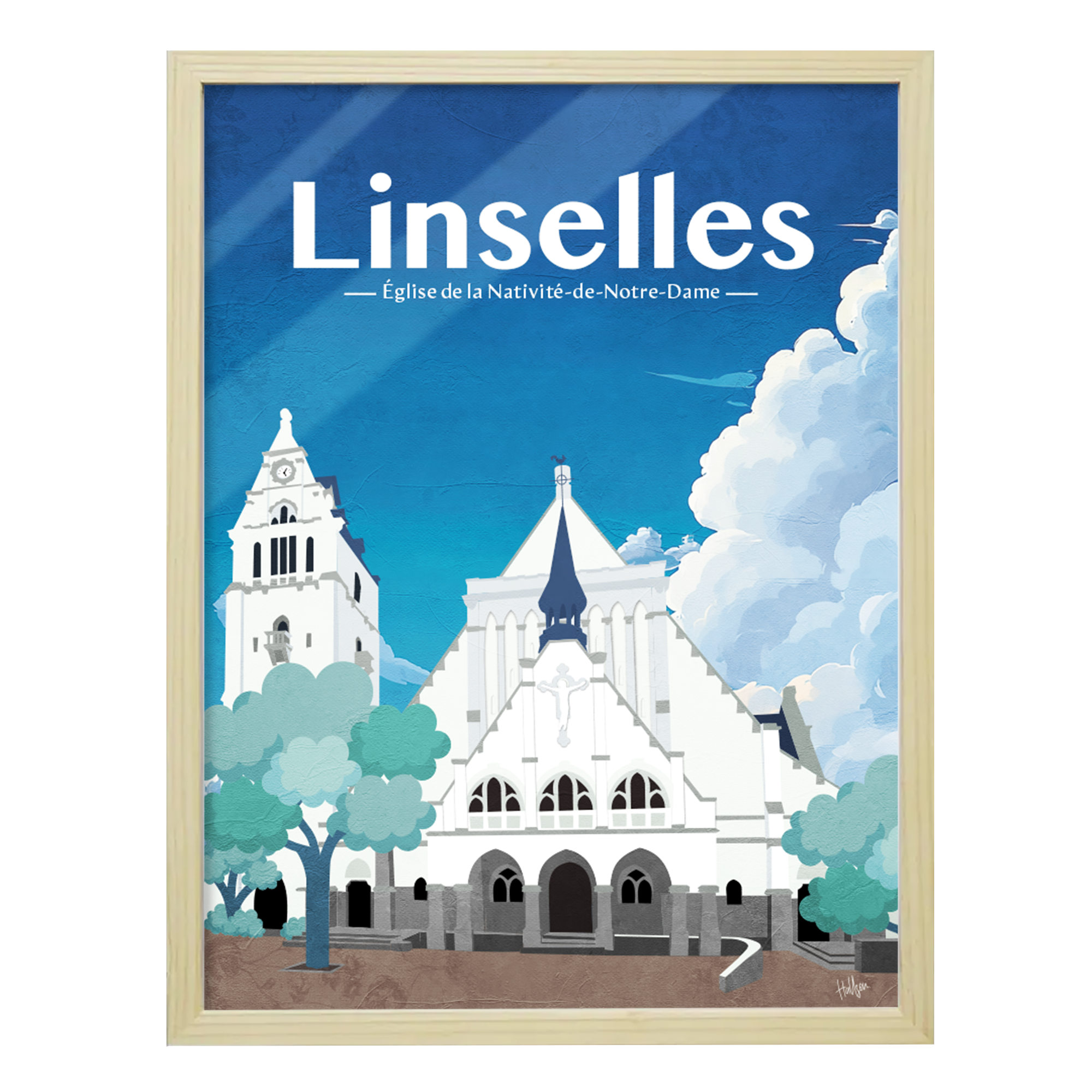 Affiche Linselles - Eglise de Nativité de Notre Dame