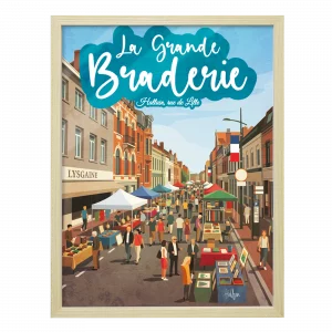 Affiche Halluin - Grande Braderie